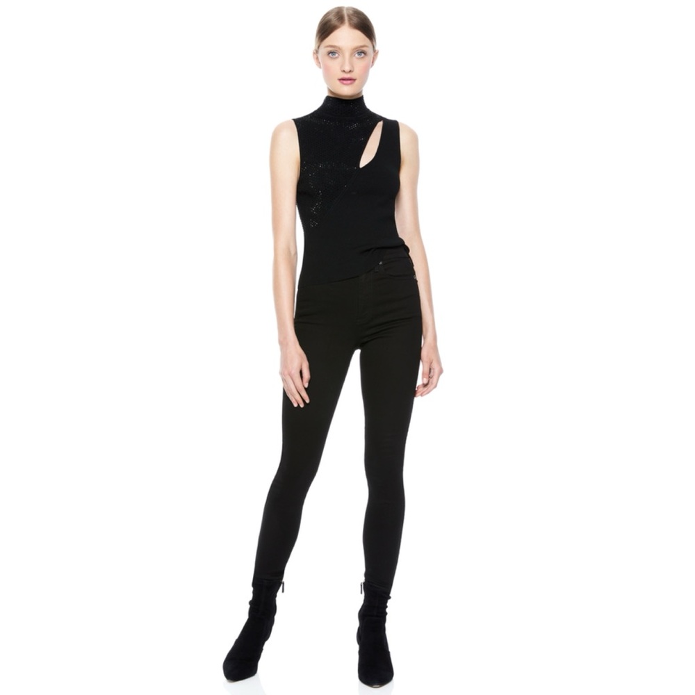 ALICE + OLIVIA GOOD HIGH RISE SKINNY JEAN